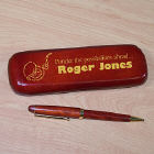 Retirement Rosewood Pen and Case Set
